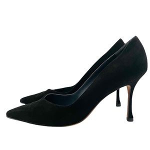 Manolo Blahnik Black Heels, Sz 9